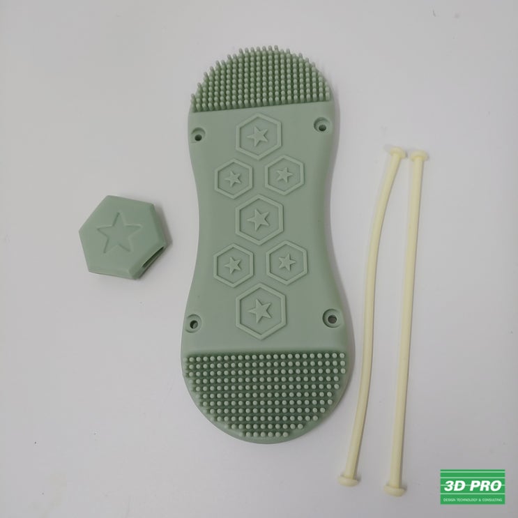 3D프린터로 경도(연성)가 있는 여름용 슬리퍼 제작/폴리우레탄(PU RUBBER) 3D프린팅 시제품/대학생졸업작품 제작[SLA방식/고무소재/염색[쓰리디프로/3D프로/3DPRO]