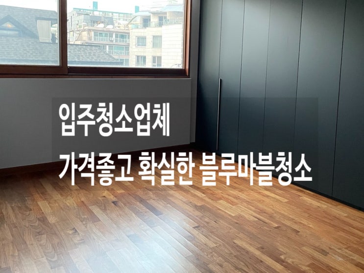  입주청소업체 가격좋고 확실한 블루마블청소