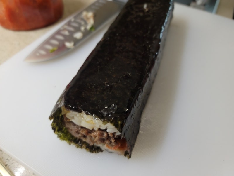 다이소 사각김밥틀로 사각김밥 만들기..