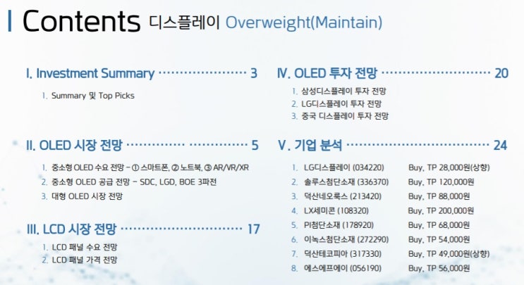 OLED - 수요처 확대로 성장 지속 주목해야 OLED - 수요처 확대로 성장 지속 주목해야