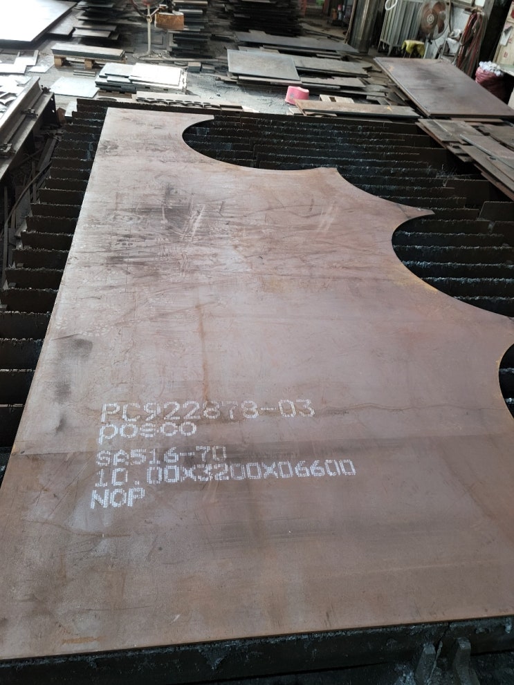  ASME SA516-70 - 10T 모형절단 및 원판 도소매