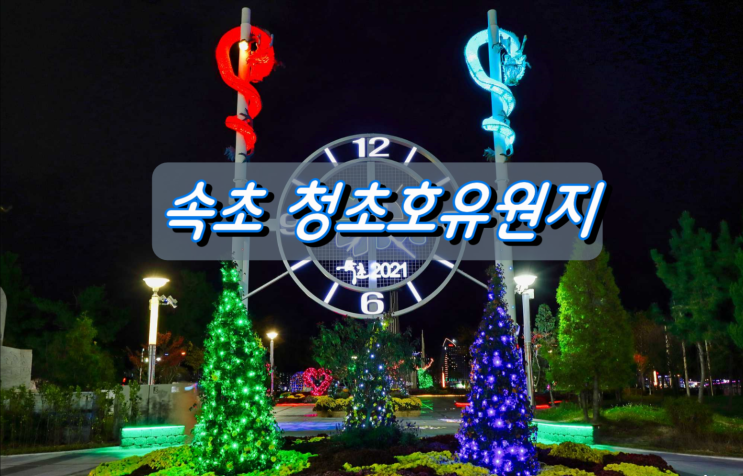 속초는 선물입니다 청초호유원지 아름다운 야경 속초는 선물입니다 청초호유원지 아름다운 야경