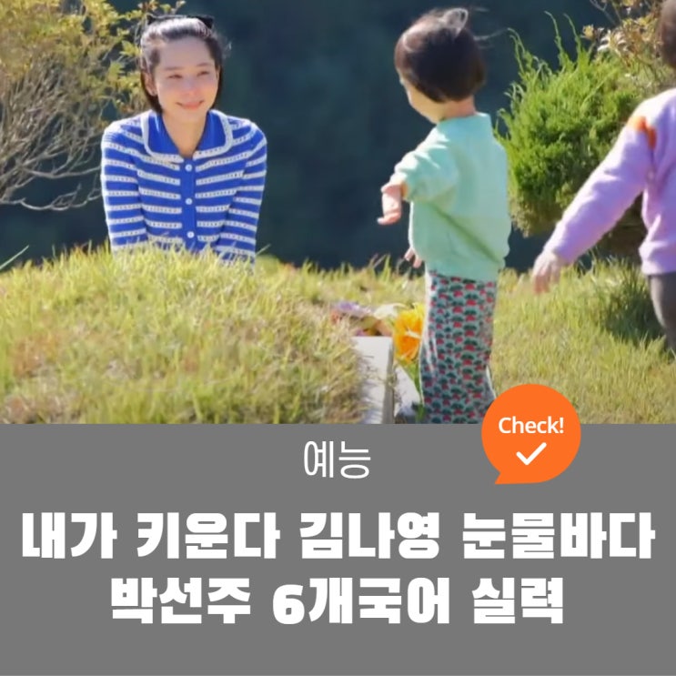 내가 키운다 <b>김나영</b> 눈물바다가 된 사연, 박선주 6개국어... 
