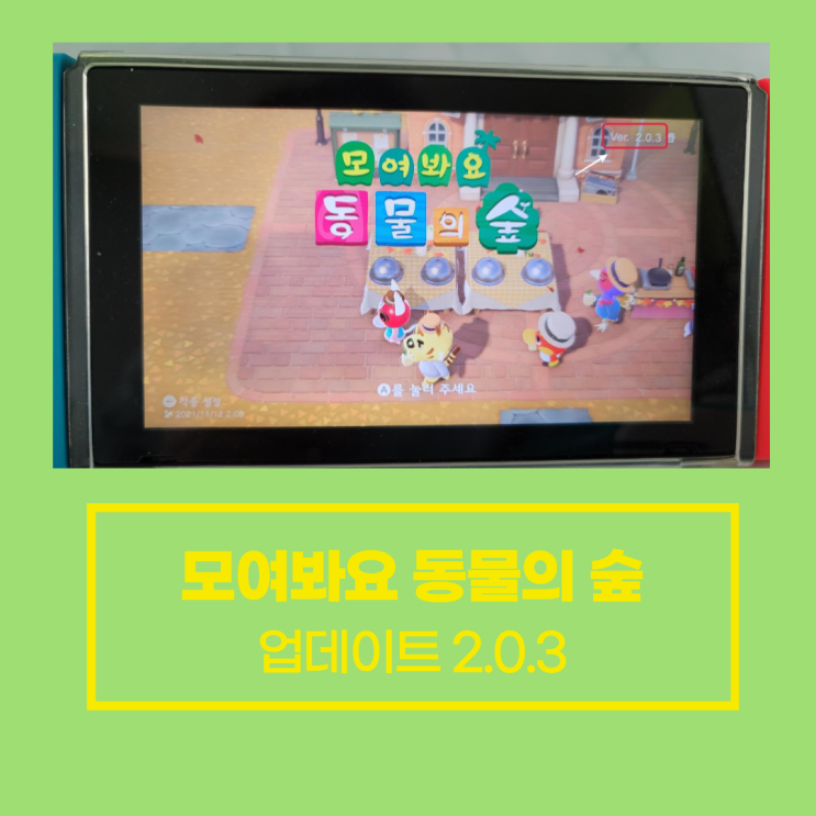  동물의 숲 2.0.3 업데이트 배포 중