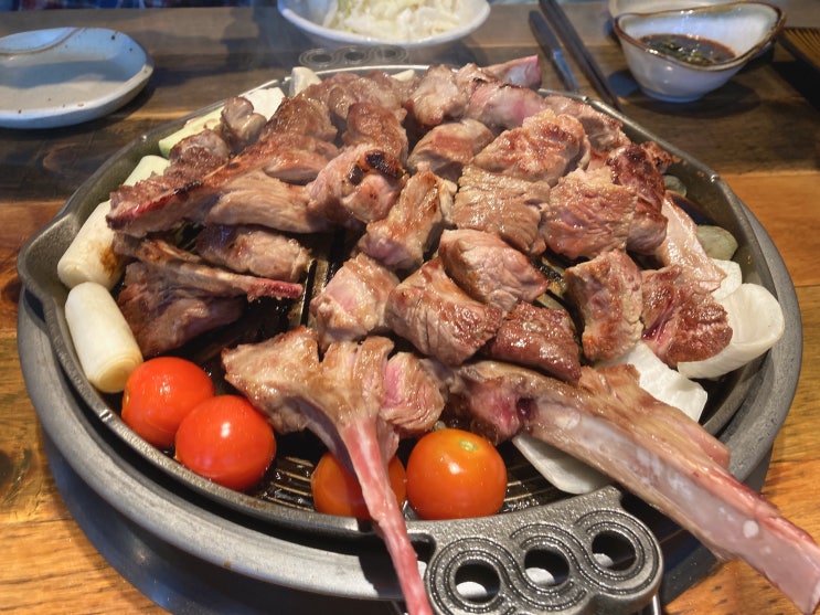  분당 정자동 양고기숯불구이 전문점 미방 - 정자역 양갈비 맛집 (점심예약/별관/메뉴)
