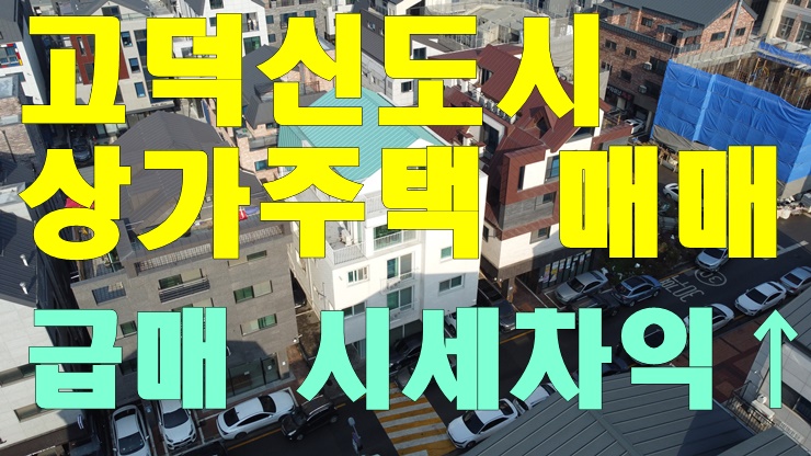  평택 고덕신도시 상가주택 점포주택 급매물 주변 최저가 시세차익 가능