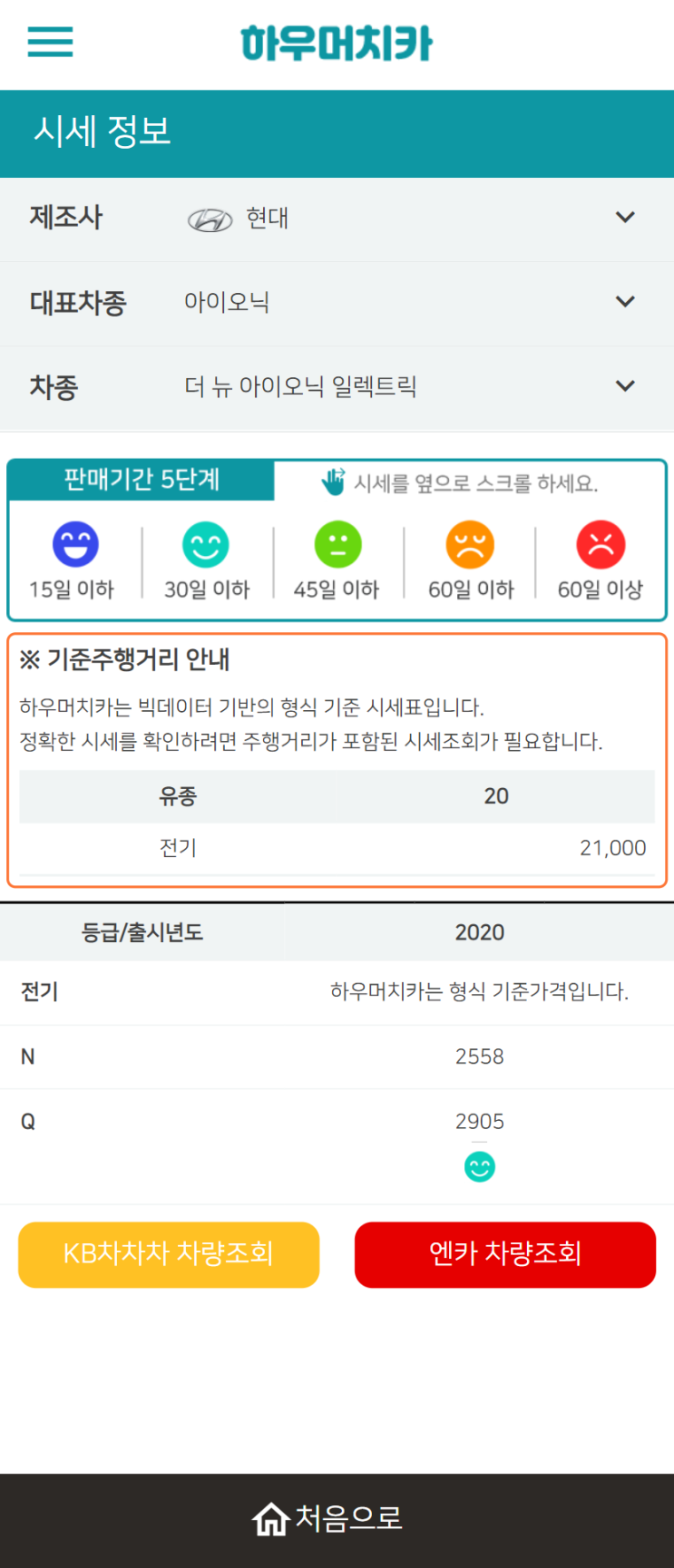 하우머치카 2021년 10월 더 뉴 아이오닉 일렉트릭 중고차가격.시세표 하우머치카 2021년 10월 더 뉴 아이오닉 일렉트릭 중고차가격.시세표