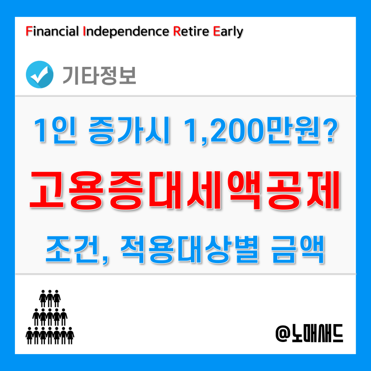 고용증대세액공제 조건, 상시근로자수 계산, 적용대상별 공제액 정리