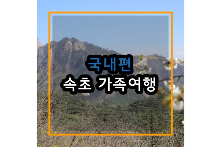  강원도 속초 가족 단위로 둘러보기 좋은 곳