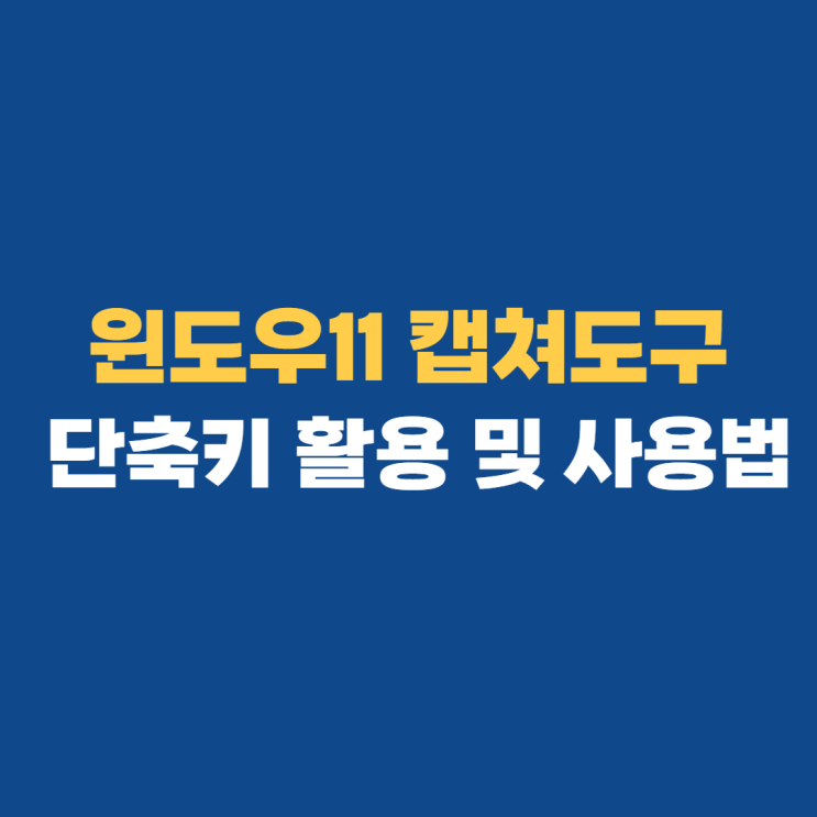 윈도우11 캡쳐도구 단축키 쉽게 사용해 보자 윈도우11 캡쳐도구 단축키 쉽게 사용해 보자