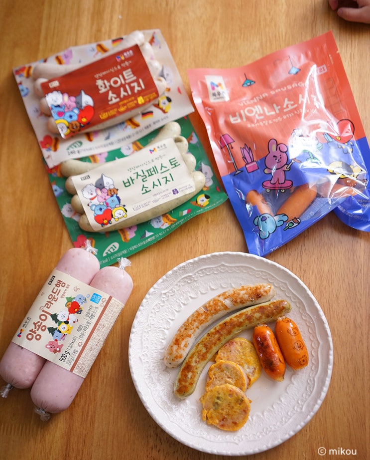  캠핑요리 목우촌 BT21소시지 구이 맛있게 만들기