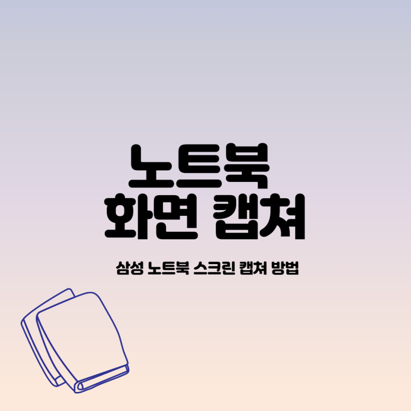 [스크린캡쳐] 삼성 노트북 스크린 캡쳐 방법