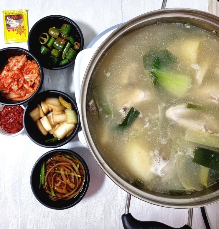 일산 정발산동 맛집 진미닭한마리 칼국수