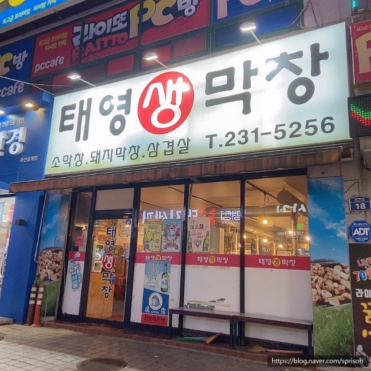  막창효능 즐겨요 삶지않은 생막창 중리맛집[태영생막창]