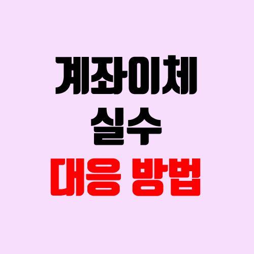 계좌이체 실수 대처 방법 (송금 실수, 입금 실수 / 예금보험공사 착오송금반환지원시스템) 계좌이체 실수 대처 방법 (송금 실수, 입금 실수 / 예금보험공사 착오송금반환지원시스템)