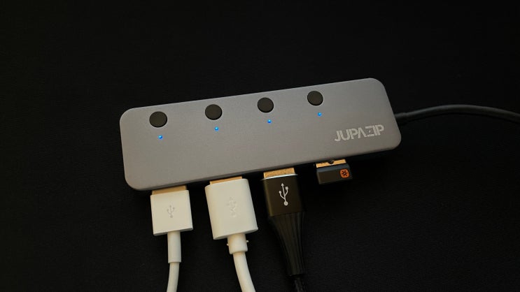  케이블 긴 USB 3.1 허브 : 주파집 JP-HUB200 사용해보니