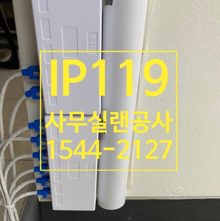  사무실랜공사 다회선 설치 및 정리작업