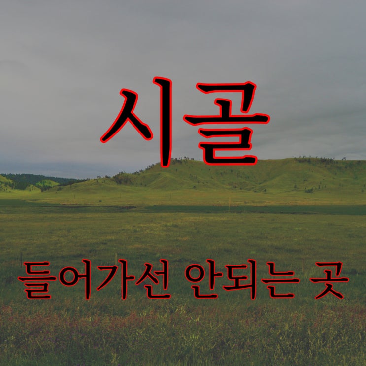  2ch 시골, 들어가선 안되는 곳 / 레전드 공포 번역 괴담