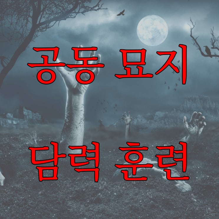  공동 묘지에서의 담력 훈련 / 현실 실화 공포 짧은 무서운 이야기