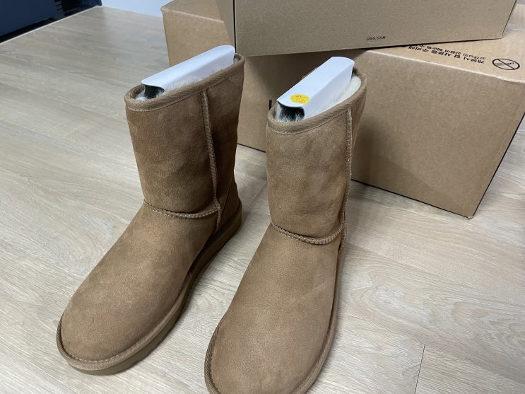  [여성 어그 부츠] UGG 어그 클래식 숏 2 체스트넛 카멜 240 us7 / UGG classic Short II (16613-02525)