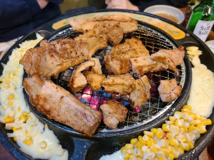 성남 모란역 돼지갈비 고기맛집 : 태능숯불갈비
