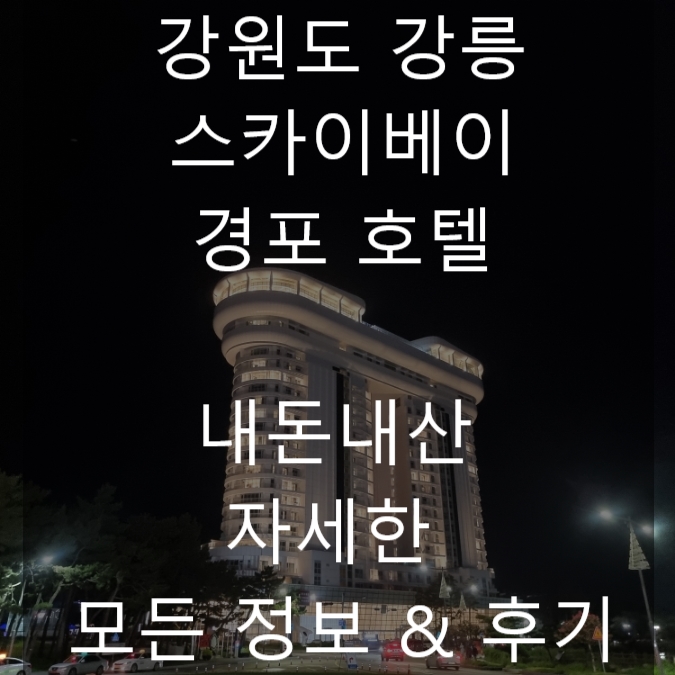 강원도 강릉 숙소 추천 스카이베이 경포호텔 수영장 호수뷰 가격 후기