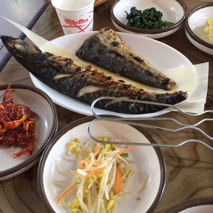  [공주 생선구이] 육해 공존! 공주 곰골식당 생선구이 참숯제육석쇠한판