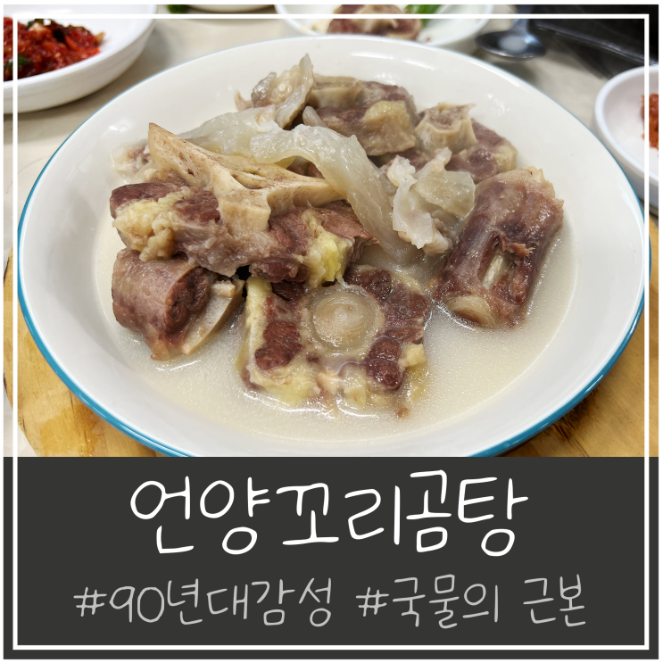  [부산/서면/부전동] 겨울메뉴 근본좌 언양 꼬리곰탕