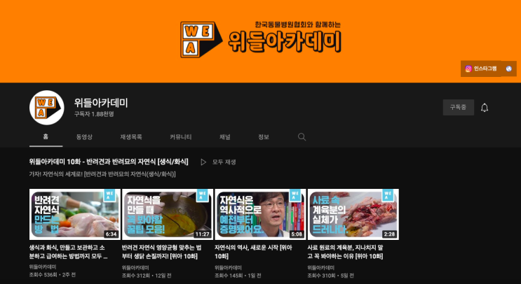 위들아카데미 11월 반려견과 반려묘의 영양제 웨비나 후기(참 좋은데 같이 들으실분들 웰컴!)