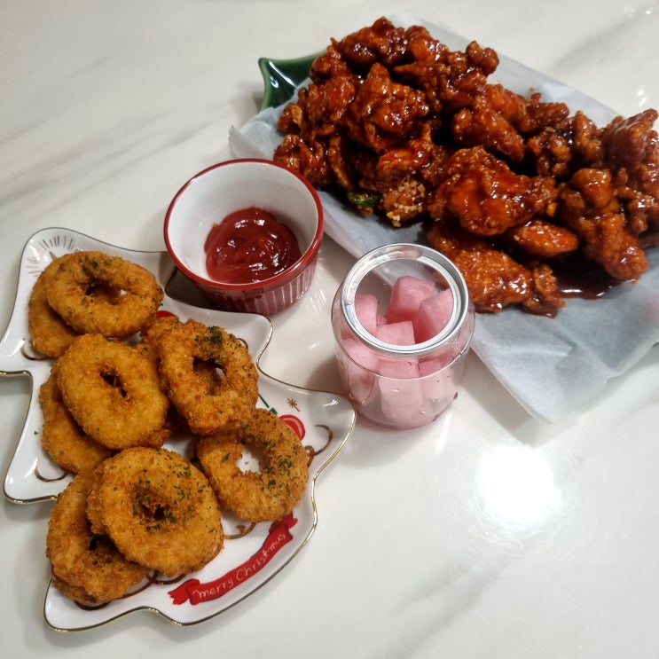 장지동닭강정맛집 : 닭강정공방 위례신도시점 '오리지널&오징어링'