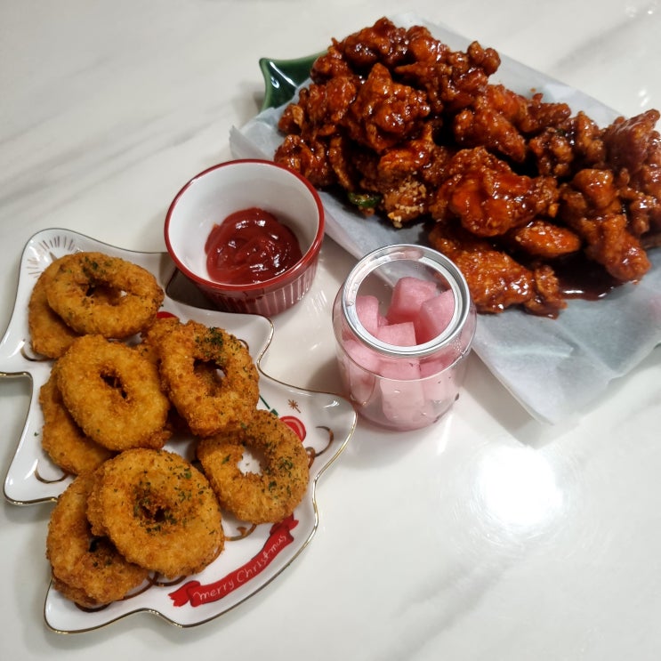  장지동닭강정맛집 : 닭강정공방 위례신도시점 '오리지널&오징어링'