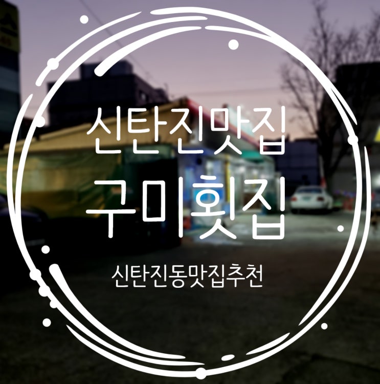  신선하고 푸짐한 회를 맛볼수 있는 대전 신탄진동 맛집 구미횟집