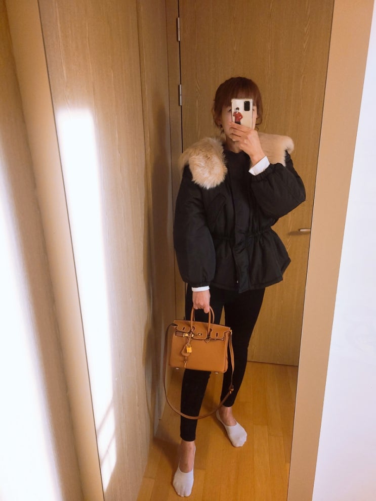  오늘의 ootd 5만원대 패딩자켓 가볍구만!