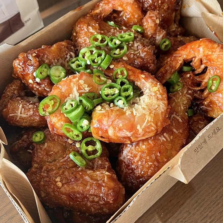  바른치킨 해운대좌동점 매콤중독 대새레드 짱