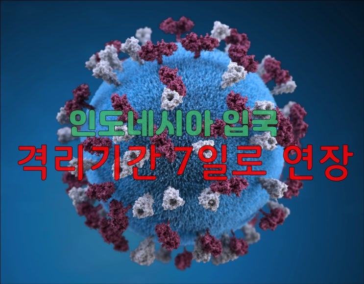  인도네시아 입국 오미크론 바이러스로 인한 격리기간 연장
