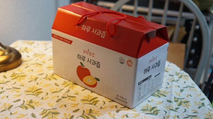  하루건강 100% 사과즙 매일 챙겨먹기 도전! 피로감 뿌셔!