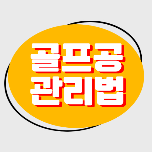  골프공관리법, 골프공수명에 대해 알고 계신가요?
