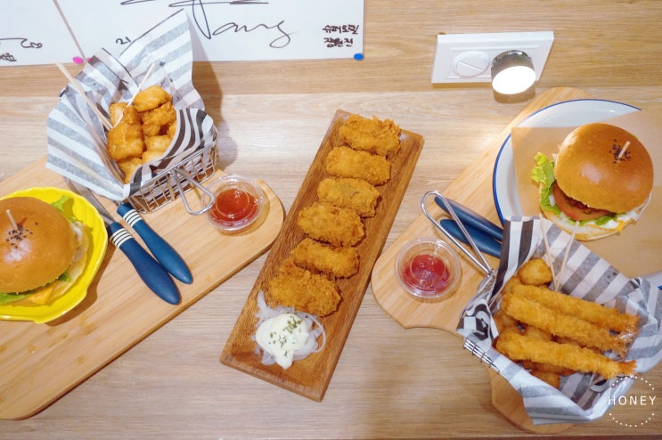  통영 동피랑맛집 동피랑이교네 가리비버거