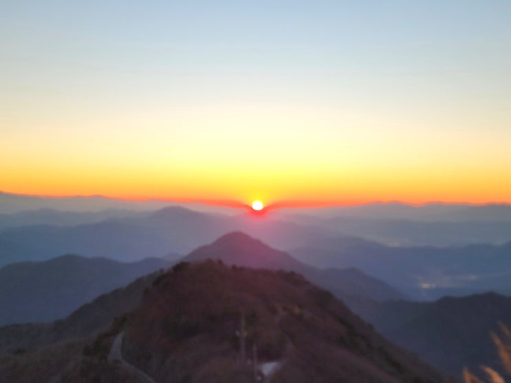  대구 근교 일몰 명소/ 일몰, 별보기 오도산 전망대 ::