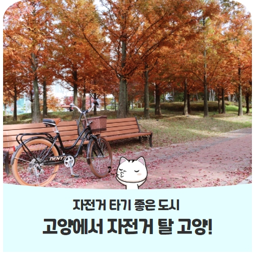 자전거 타기 좋은 도시, 고양에서 자전거 탈 고양! 자전거 타기 좋은 도시, 고양에서 자전거 탈 고양!