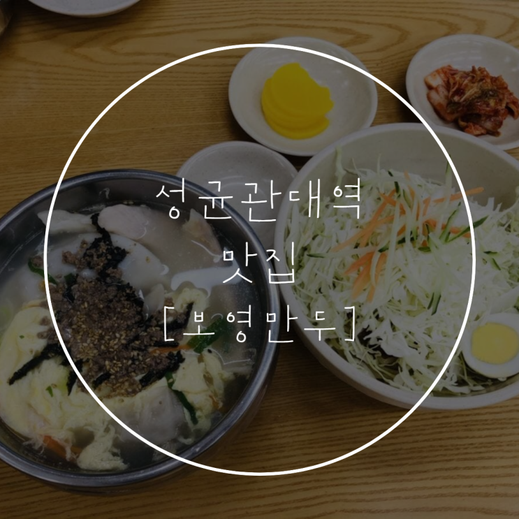  성균관대역 [보영만두] 군만두, 섞어국, 쫄면
