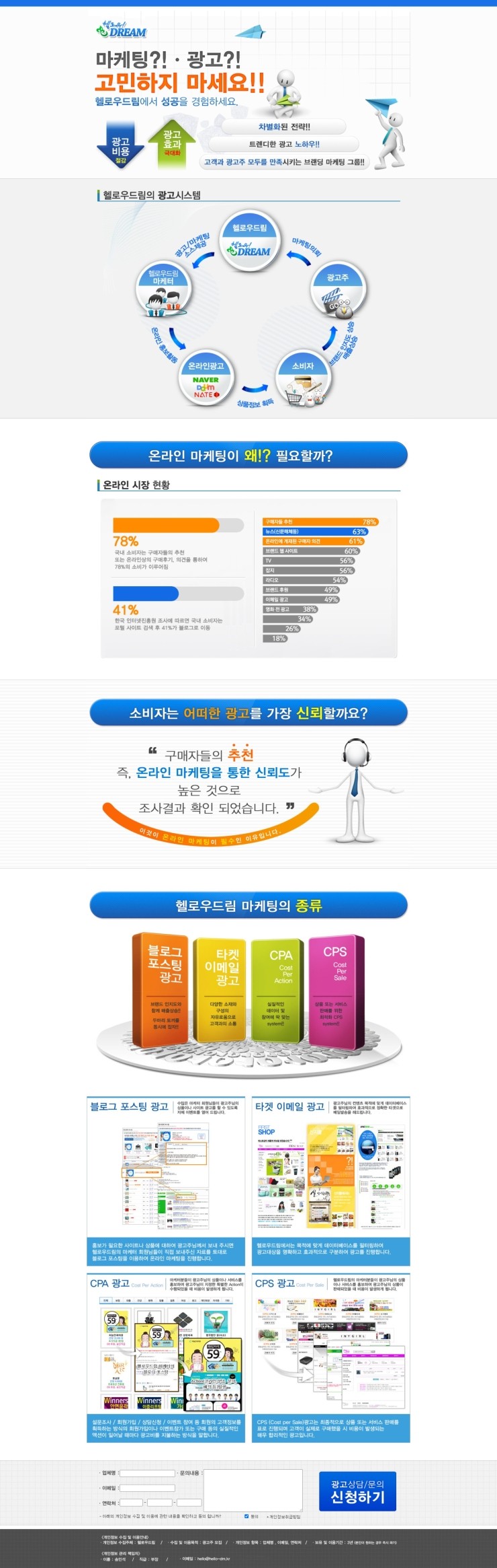  광고주모집 온라인/인터넷 마케팅 