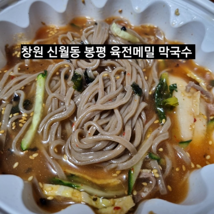  창원 신월동 배달 봉평 육전 메밀막국수