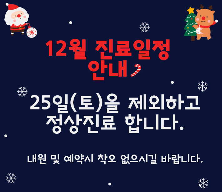  [e맞춤진료일정] 12월 진료인정안내