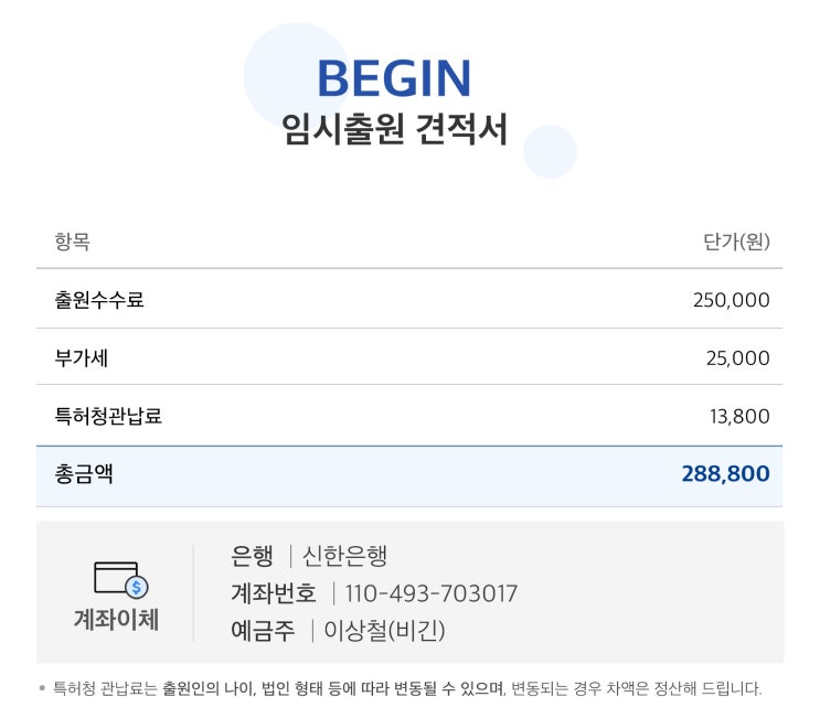 [비긴특허] 비긴(BEGIN)에서 제공하는 특허출원 서비스 종류와 비용이 궁금하다면!?