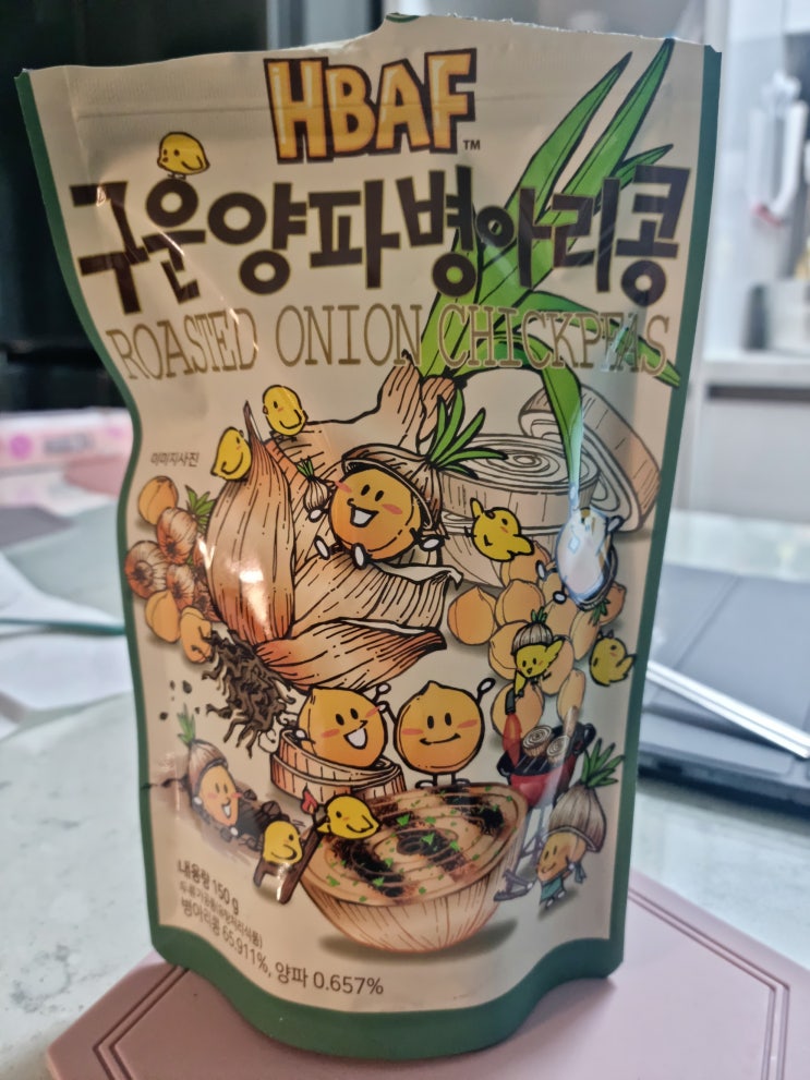  구운양파맛 병아리콩 스낵 : 내돈내산 1+1후기 [길림양행]