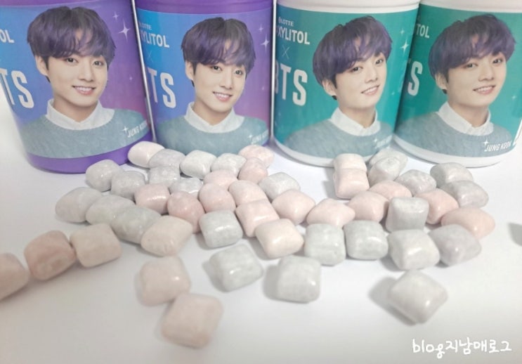  롯데 자일리톨 방탄소년단 퍼플믹스껌(+bts 정국)