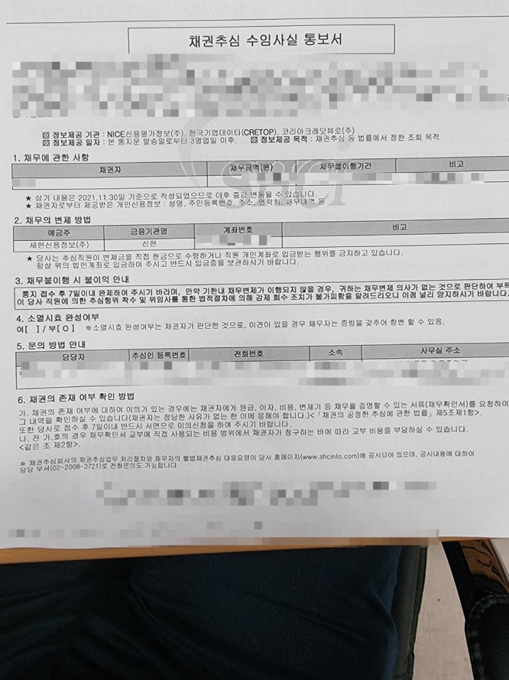  채권자 채권추심 의뢰 시 채권추심 업체 의무사항 및 금지사항
