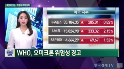  11.30 미국증시 시황정리.. 재봉쇄 우려진정