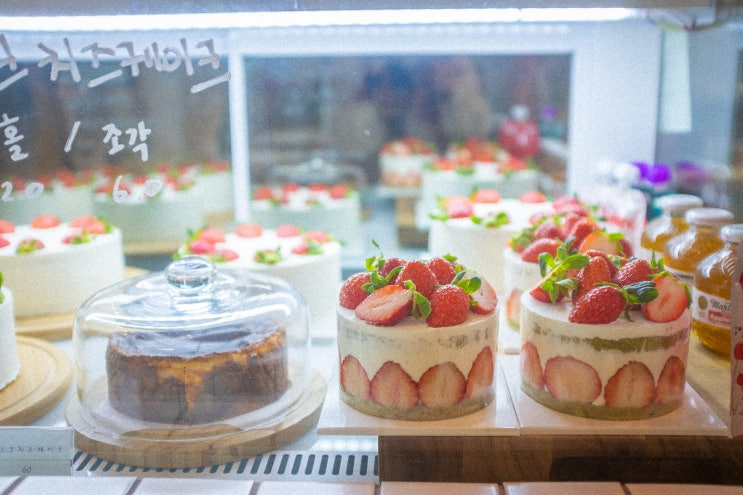 담양 카페 소예르, 귀엽고 산뜻한 딸기케이크 맛집